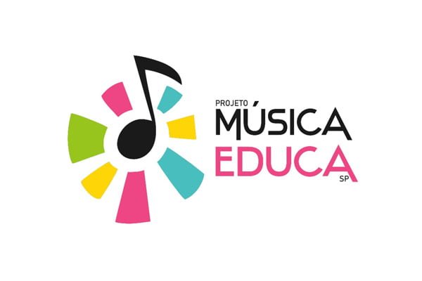 Logotipo do Projeto Cultural Musica Educa nas escolas