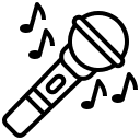 Ícone de um microfone