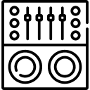 Ícone de um mixer de música